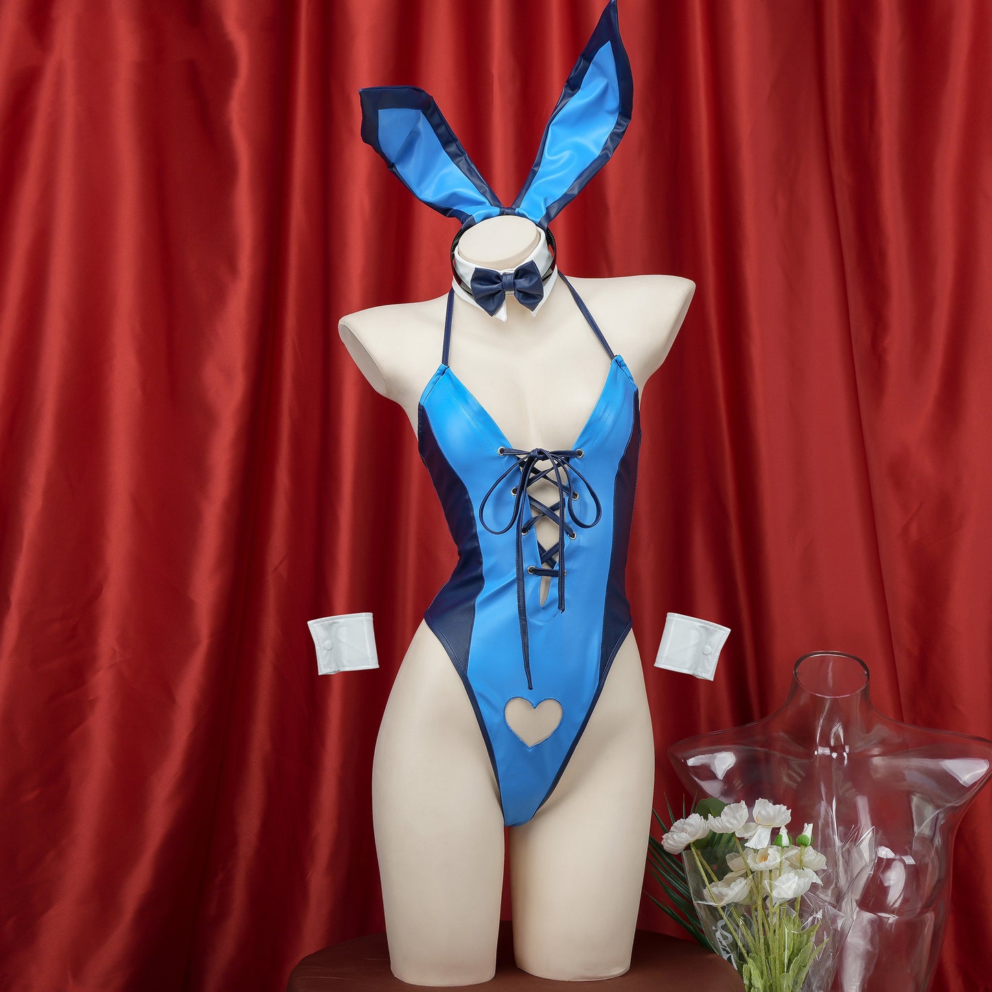 Sexy Bunny Police V-Neck Bodysuit Costume