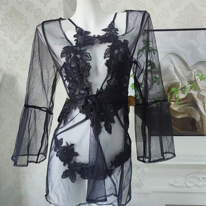 Perspective Pure Desire Style Embroidered Lace Set