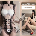 Lace Maid Costume See-through Free Sexy Lingerie