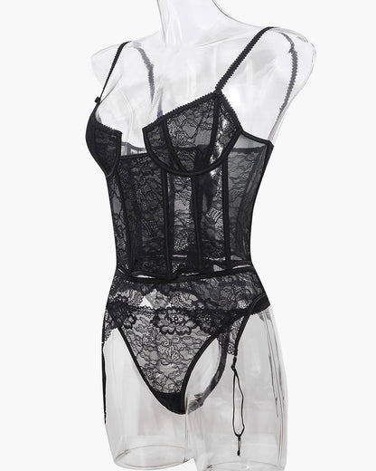 Push Up Corset Bra and Panty Sets