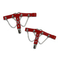 Elastic Band Leg Ring Socks Clip Love Heart-Shaped Chain Sweet Cool Dark Series