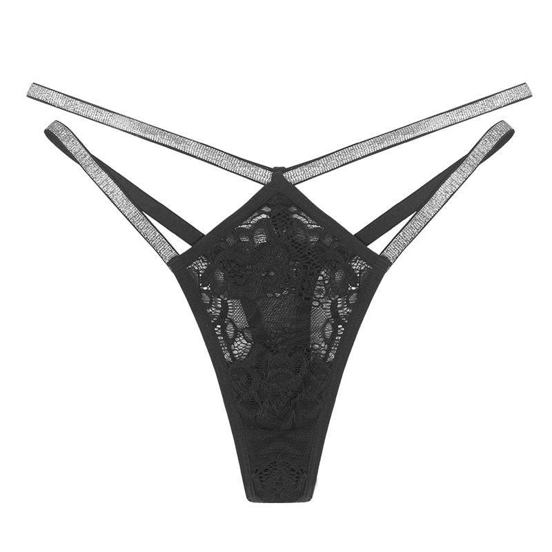 Sexy Women's Low Rise Sliver Strap Underwear Thong