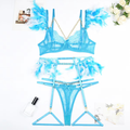 Metal Chain Lace Feather Lace Sexy Lingerie