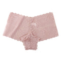 Alluring Women's Breathable Lace Briefs Featuring Mid-Rise V-Shape Design