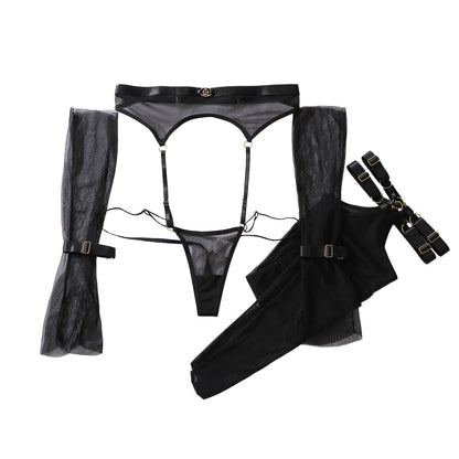 Sheer Mesh Sexy Hollow Out Slim Fit Thin Bodysuit