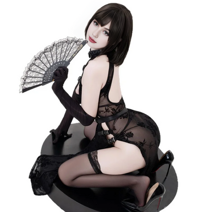 Antique-style Cheongsam Leather Lingerie