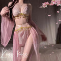 Lace-up Backless Chiffon Chinese Ancient Style Sexy Lingerie