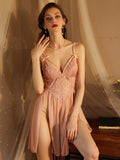 Floral Lace Babydoll Sexy Nightgown