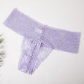 Sexy Seamless Lace See-through Women's Underwear Thong