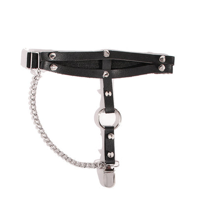 Punk Chain Rivets Decorative Fashion Dark Garter Y2g Young Women's Socks Buckle