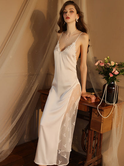 Summer Long Lace Sexy Nightgown Dress
