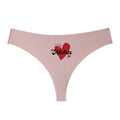 Sexy Women's Mid-Waist Hipster Panties Seamless with Heart Design Breathable Cotton