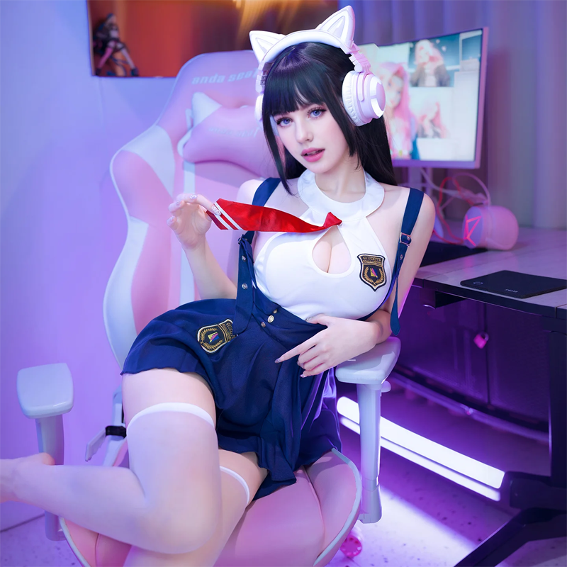JK Uniform Play Sexy Hip-Exposed Suit