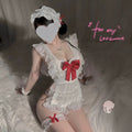 Big Bow Maid Uniform Cook Maid Cosplay Suit