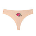 Sexy Women's Mid-Waist Hipster Panties Seamless with Heart Design Breathable Cotton