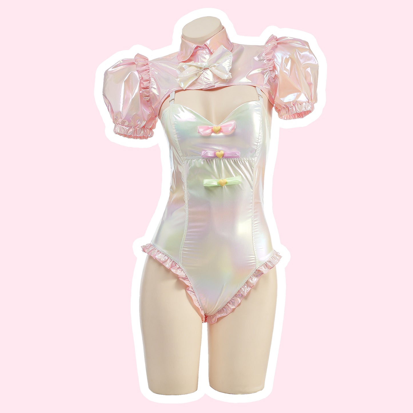 Angel Backless Colorful Anime Costume