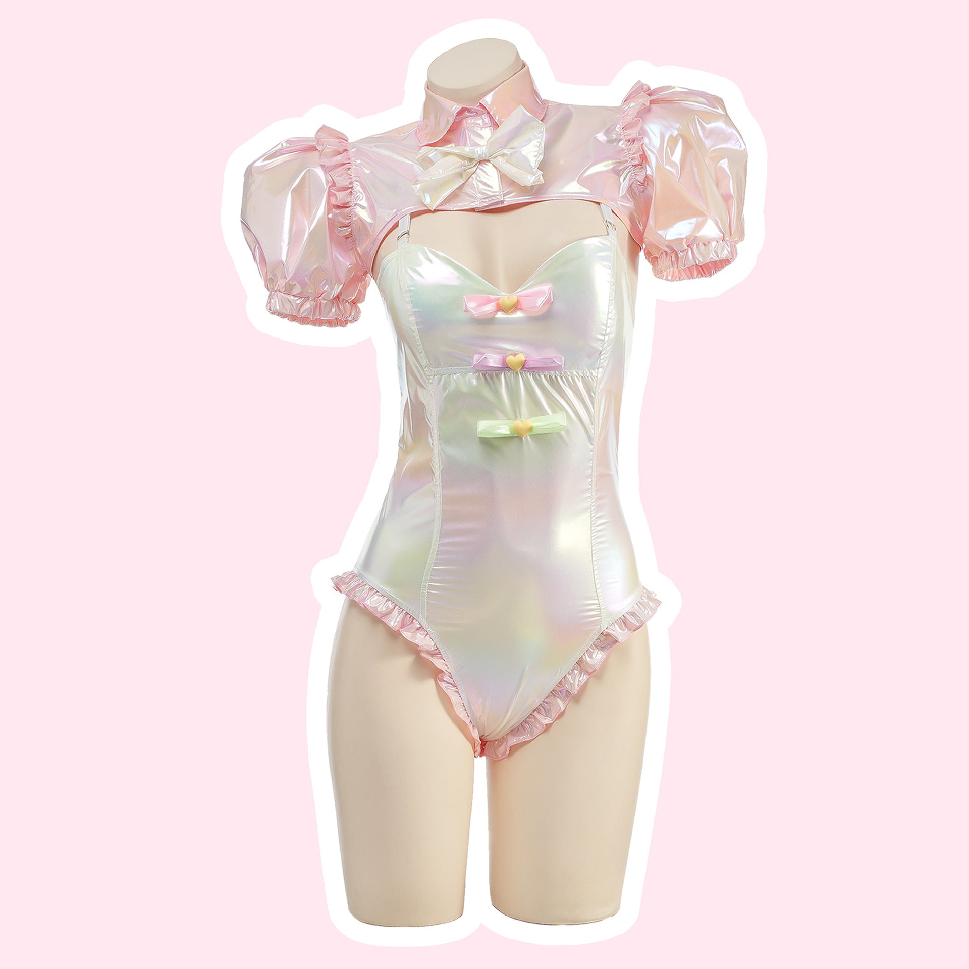 Angel Backless Colorful Anime Costume
