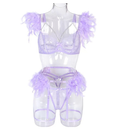 Metal Chain Lace Feather Lace Sexy Lingerie