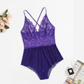 Lingerie Plus Size Jumpsuit with Perspective Opening, Sexy and Seductive Jumpsuit Set