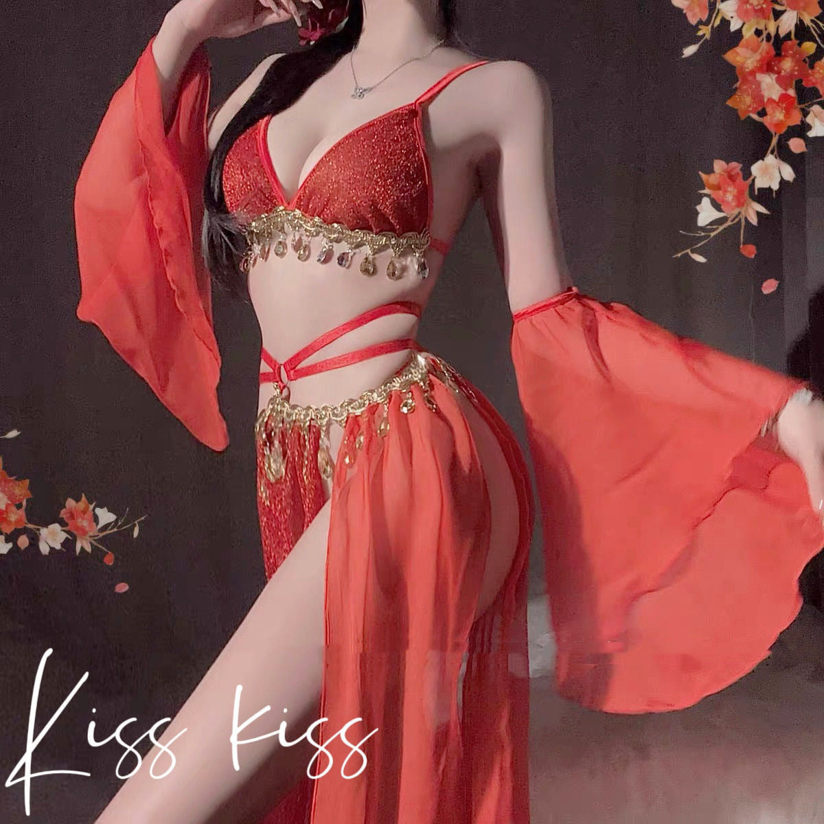 Lace-up Backless Chiffon Chinese Ancient Style Sexy Lingerie