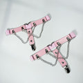 Elastic Band Leg Ring Socks Clip Love Heart-Shaped Chain Sweet Cool Dark Series