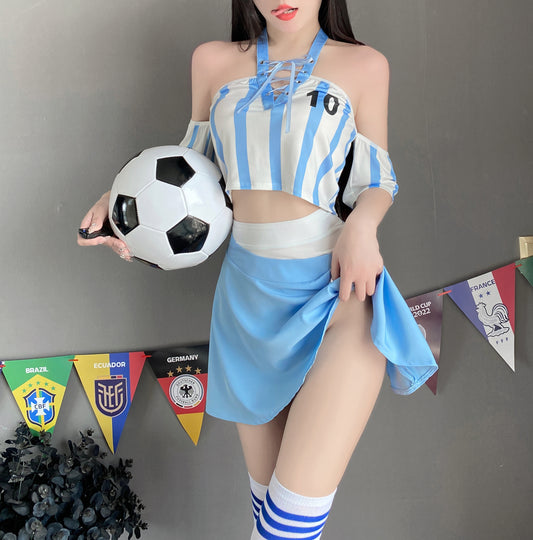 Football Cheerleading Enthusiasm Skirt Outfit