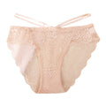 Sexy Women's Signature Lace Thong Low Rise with Breathable Cotton Crotch
