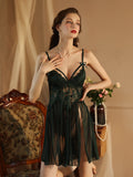 Floral Lace Babydoll Sexy Nightgown