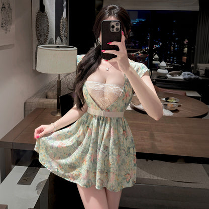Vintage Printed Cosplay Cook Dress