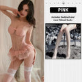 Lace Chest Pad Corset Set