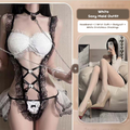 Lace Maid Costume See-through Free Sexy Lingerie