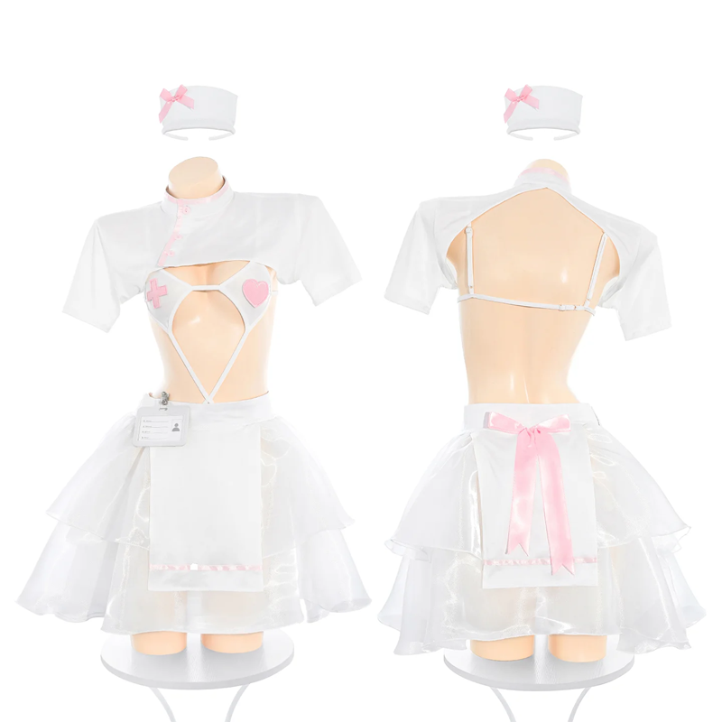 Sweetheart Nurse Split Sexy Uniform Suit