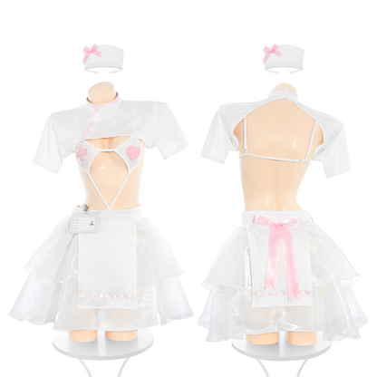 Sweetheart Nurse Split Sexy Uniform Suit