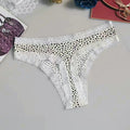 Sexy Seamless Silk Printed Women's Underwear Thong