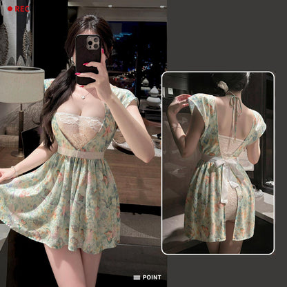 Vintage Printed Cosplay Cook Dress