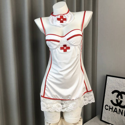 Sweet Nurse Role-playing Sexy Lingerie Set