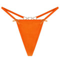 Sexy Love Heart Chain Bowknot Low Waist Seamless Women's Thong