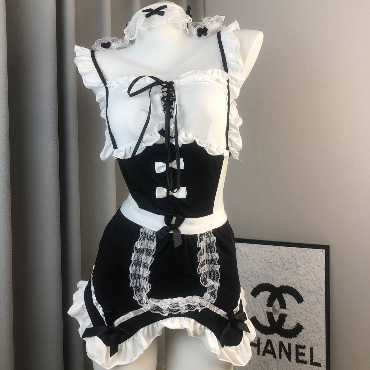Sexy Maid Costume Cosplay Uniform Set