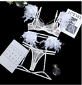 Metal Chain Lace Feather Lace Sexy Lingerie