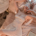 Women Mesh See-through Lift Off Straight Into The Halter Dress