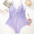 Lingerie Plus Size Jumpsuit with Perspective Opening, Sexy and Seductive Jumpsuit Set