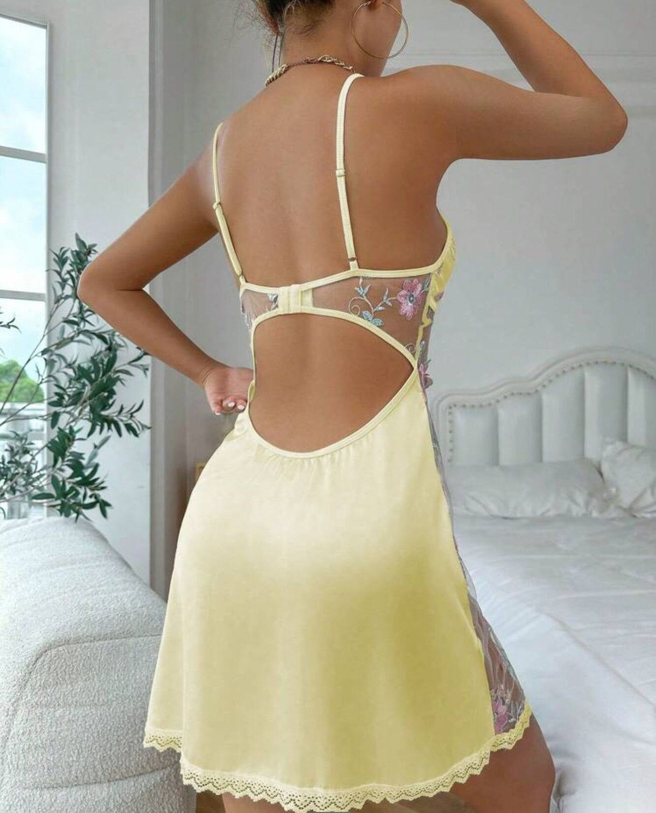 Lace Pajamas Suspenders Embroidered Dress