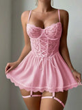 Three - point Hollow Lace Sexy Pure Desire Girl Emotional Gauze Skirt