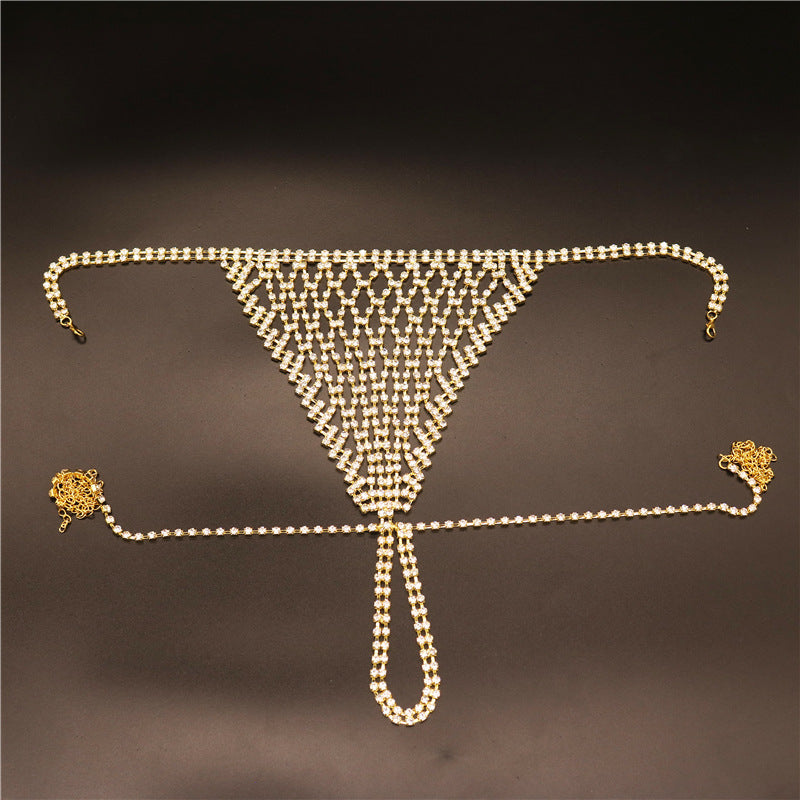 Rhinestones Body Chain Suit Silver Crystal Bikini Bra Underwear Sexy Body Jewelry Accessories