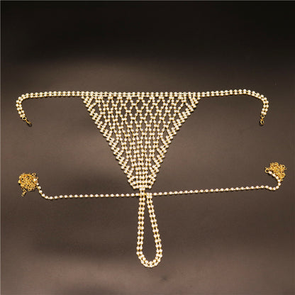 Rhinestones Body Chain Suit Silver Crystal Bikini Bra Underwear Sexy Body Jewelry Accessories
