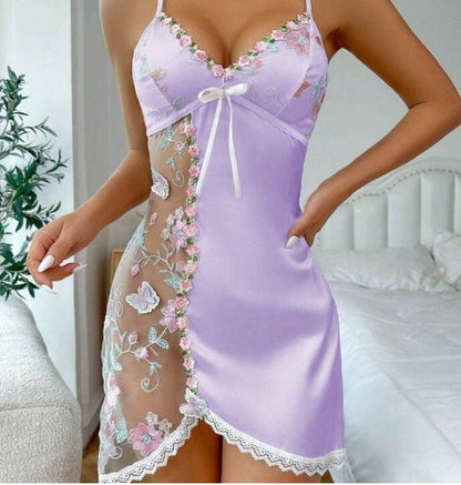 Lace Pajamas Suspenders Embroidered Dress