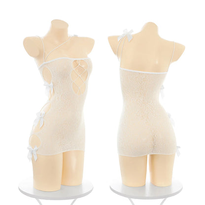 See-through Sexy Tearable Fishnet Clothes Hip Skirt