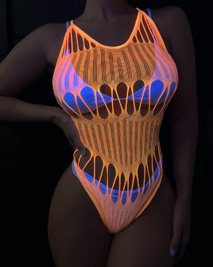 Glow In The Dark Stretch Bodysuit