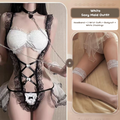 Lace Maid Costume See-through Free Sexy Lingerie