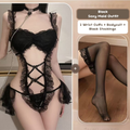 Lace Maid Costume See-through Free Sexy Lingerie